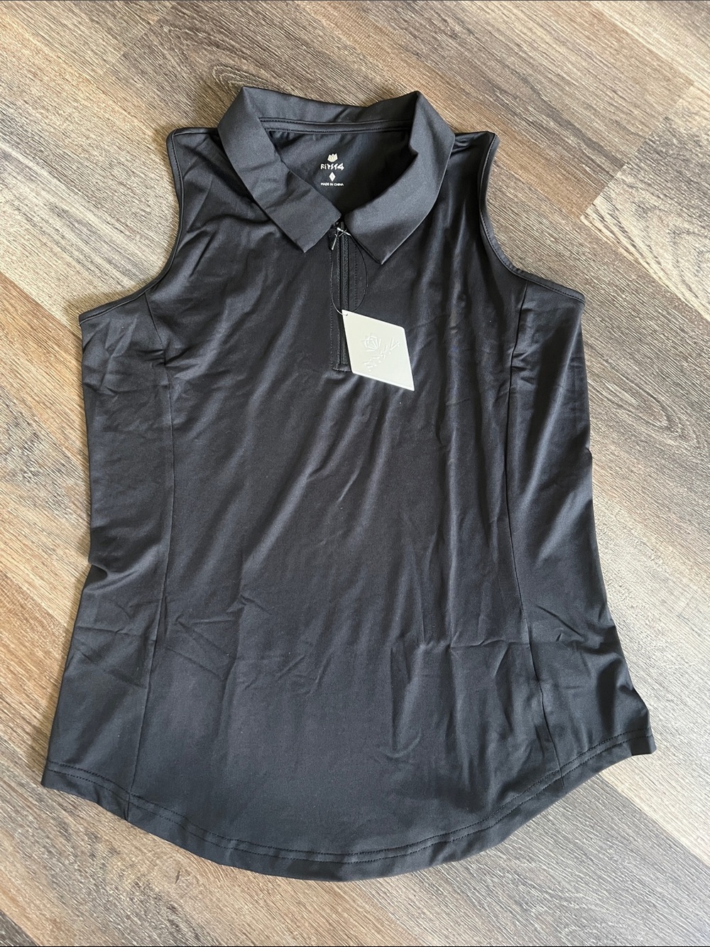 (9) NWT Sleeveless Zip Polo Tank
